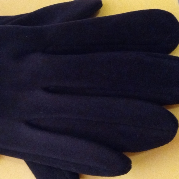 Fashion Black Winter Faux Fur Trimmed Gloves - Picture 4 of 7